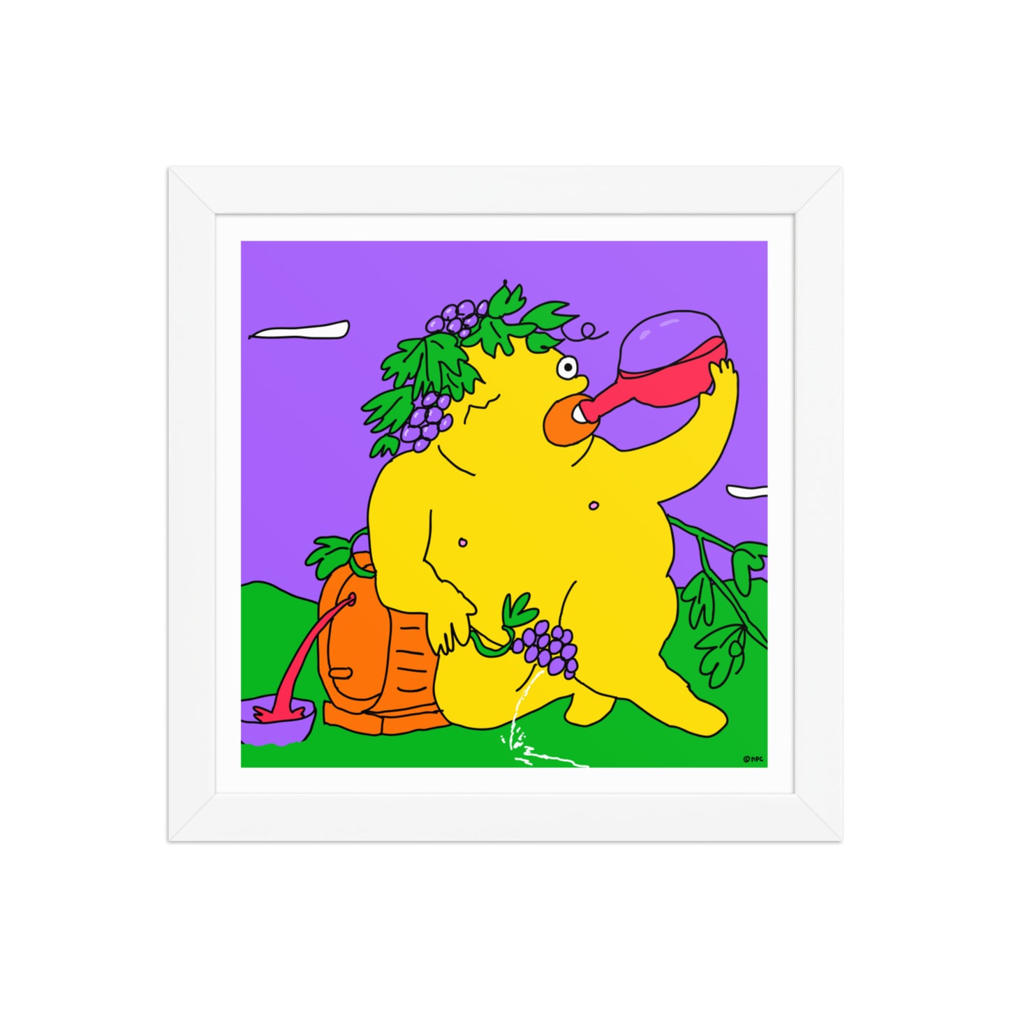 Bacchus Drinking: Poster