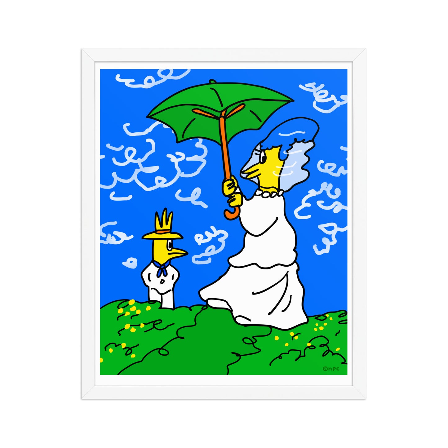 Woman with a Parasol – Marge Simpson and Her Son: Poster