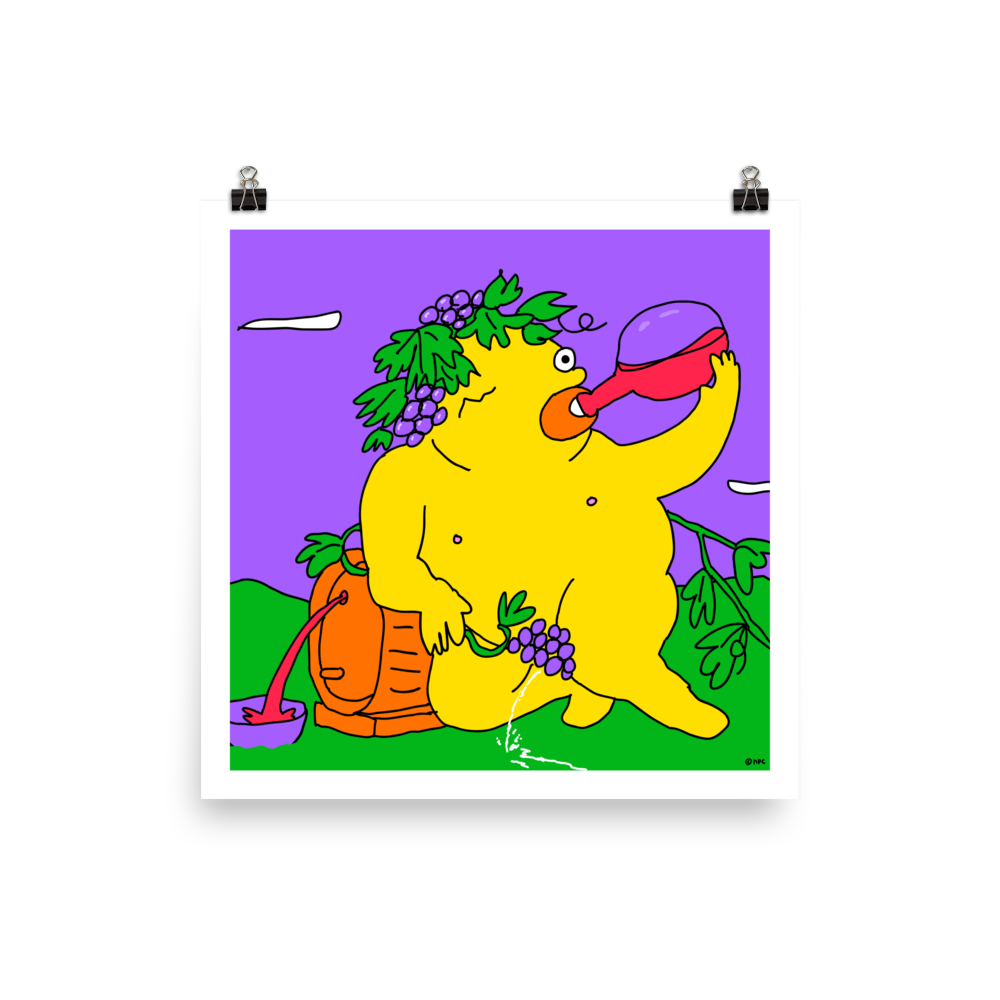 Bacchus Drinking: Poster