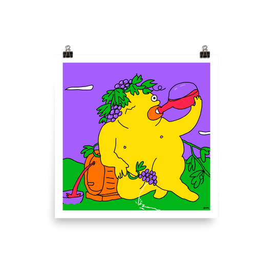 Bacchus Drinking: Poster